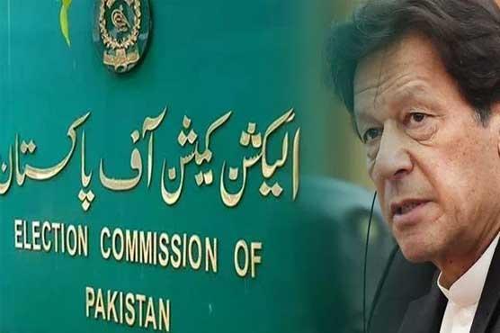 الیکشن کمیشن نے پیش نہ ھونے پر عمران خان کو نوٹس جاری کر دیا۔